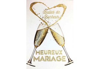 Carnet mariage BULLES CHAMPAGNE