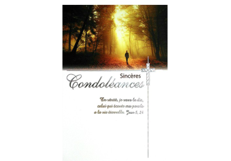 Carnet condoléance GM FORET + TEXTE