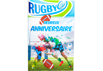 Carnet anniversaire Rugby
