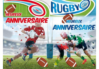 Carnet anniversaire RUGBY