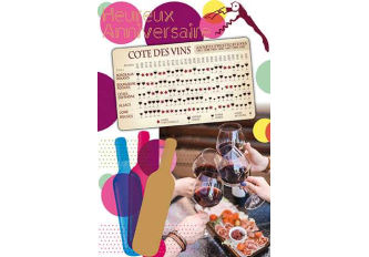 Carnet anniversaire TABLEAU COTE VIN