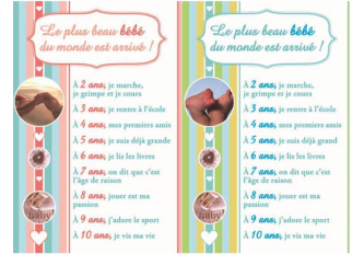 Carnet naissance CALENDRIER