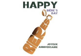 Carnet anniversaire BIERE DORE