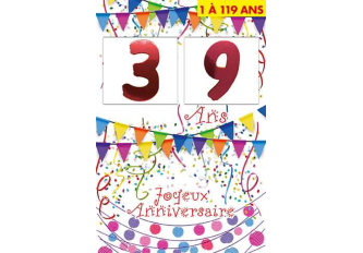 Carnet anniversaire AGES DECOR FETES
