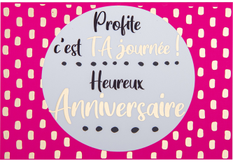 Carnet anniversaire PATTERN DOT