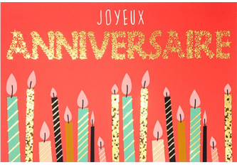 Carnet anniversaire bougies multi
