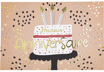 Carnet anniversaire BOUGIES CAKE