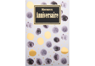 Carnet anniversaire GOLD TACHE