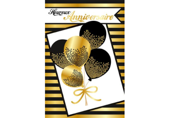 Carnet anniversaire BALLON OR