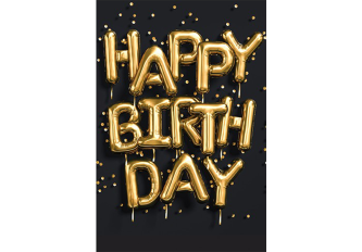 Carnet anniversaire BALLON DORE