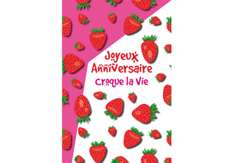 Carnet anniversaire Fraises