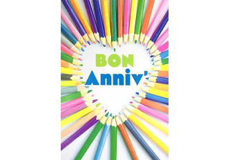 Carnet anniversaire CRAYONS