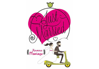 Carnet MARIAGE SCOOTER+COEUR