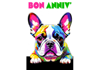 Carnet Anniversaire DOG FLUO