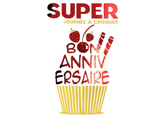 Carnet anniversaire CAKE ROUGE