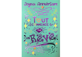 Carnet anniversaire REVE VIOLET