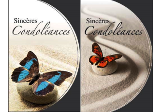 Carnet condoléance pm PAPILLON