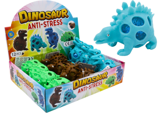 B.12 balles SQUEEZE DINO 9cm