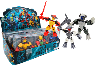 B.12 figurines robots 12cm