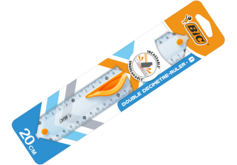 Blister double decimetre BIC