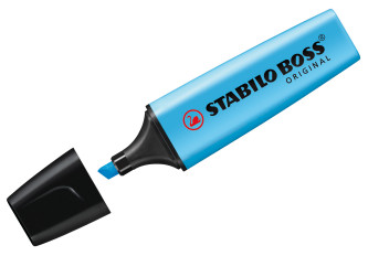 B. 10 surligneurs BOSS bleu