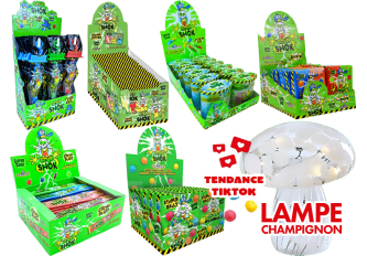 Colis combo SOUR SHOK + lampe champignon