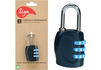 Lot 5 cadenas combinaison bleu