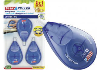 Blister 2+1 roller correcteur TESA