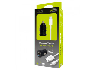 Chargeur allume-cigare + Câble USB-C