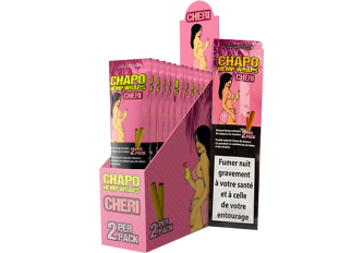 B.25 Blisters 2 feuilles Wraps Chapo Cerise