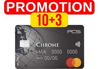 PROMO Carte PCS Chrome 10+3