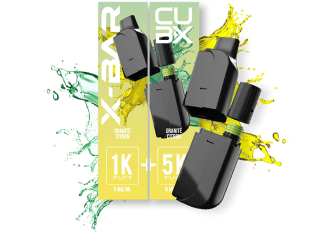 Lot 5 recharges CUB-X de 2 pods Citron  20mg