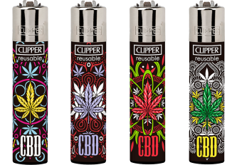 B.48 briquets CLIPPER large  MANDALA CBD