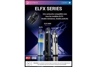 AFFICHE A3 ELFX SERIES ELFBAR