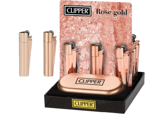 P.12 briquets CLIPPER métal ROSE GOLD