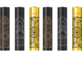 P.12 briquets métal CLIPPER MYSTICAL SHINE