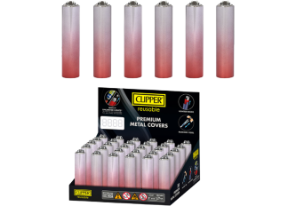 P.30 briquets CLIPPER SILVER CHERRY