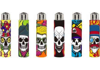 P.30 briquets CLIPPER pop cover SKULL