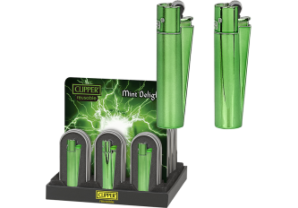 P.12 briquets métal CLIPPER  MINT DELIGHT