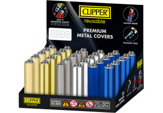 P.30 briquets métal CLIPPER  SOLID MIX 4
