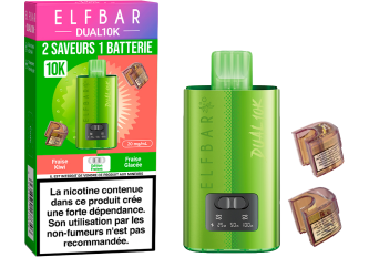 Lot 5 DUAL10K Fraise glacée / Fraise kiwi  20mg