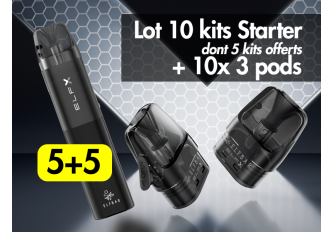 Lot ELFBAR ELFX 10 kits Starter + 10x  3pods