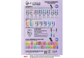 Bon de commande  gamme ELFBAR