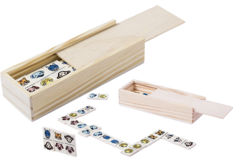 Lot 12 jeux de domino bois 28pièces ANIMAUX