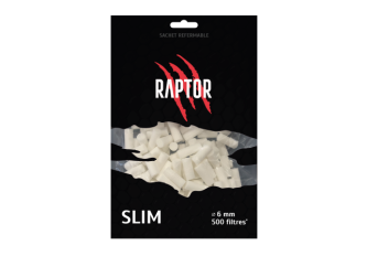 Sachet 500 filtres slim RAPTOR