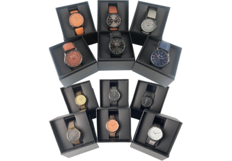 Présentoir 12 montres assorties homme / femme