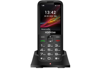 Téléphone  KONROW Senior 280 noir