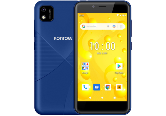 Téléphone KONROW Soft 5  bleu