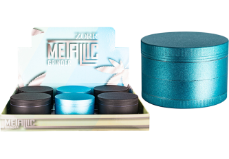 Boite tabac 63mm 4 parties METALLIC