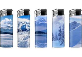 B.50 briquets PIEZO LUX WINTER